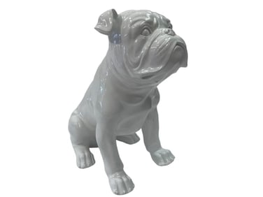 An English Bulldog statue life size 18 inches tall