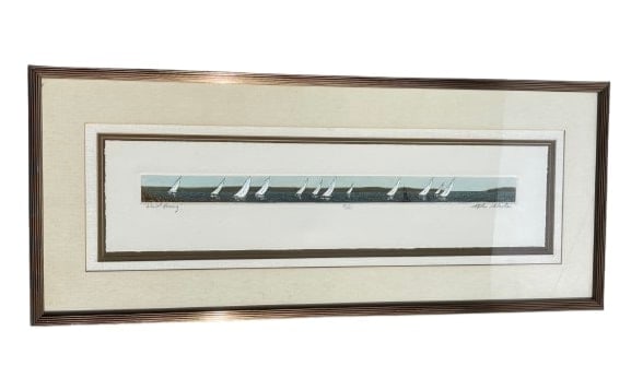 Stephen Sebastian Wind Racing Signed & Numbered Lithograph (1 of 7)