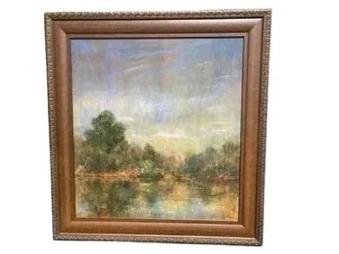 L CARSON large scale oil on board painting