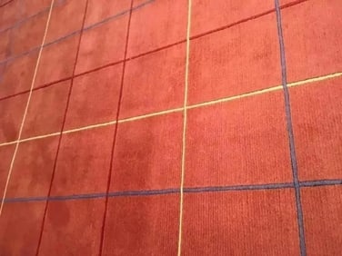 A handwoven Tibetan Contemporary wool rug