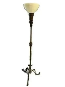 A vintage floor lamp