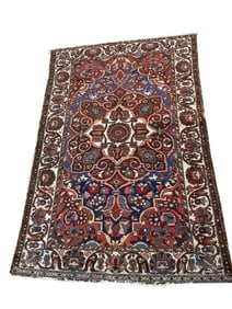 Antique Persian Bakhtiari Handwoven Rug