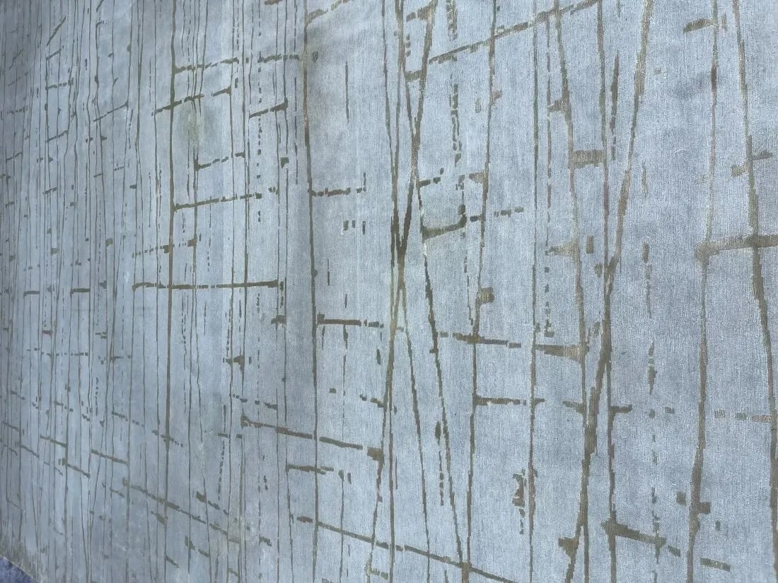 A Tibetan Contemporary wool & silk 12 by 15 hand woven rug (1 of 20)