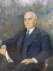 Augustus Vincent Tack (1870 - 1949) Oil Portrait painting of Under Secretary Joseph Clark Grew