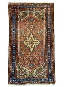 Old Persian Hamadan scatter rug