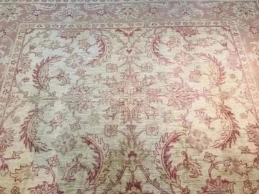 Hand woven pakistan chobi Agra room size rug