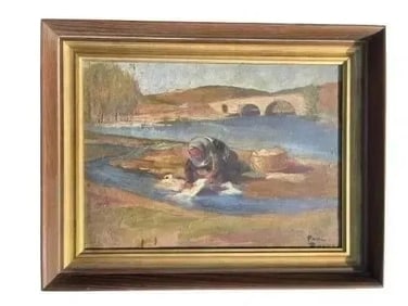 Paul Bissell Oil on Board Impressionist painting