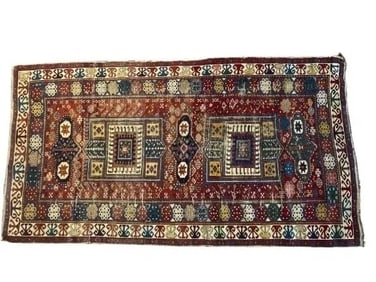 Antique Caucasian Shirvan rug