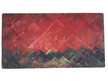 A Contemporary Oil painting on plaster board