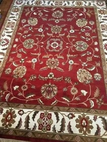 Indian Agra Mahal wool rug