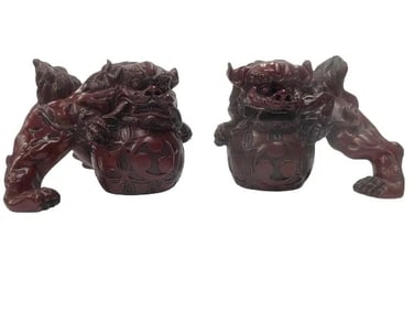 A pair of Chinese Foo Dogs
