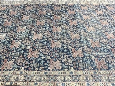 Antique Persian Kerman palace size hand woven rug
