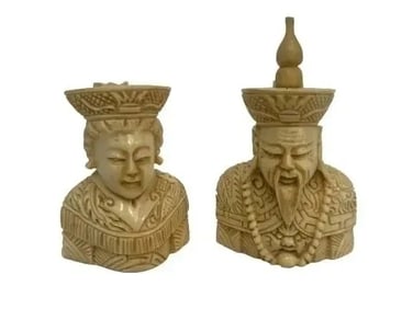 Antique Asian Carved Figures