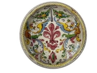 Old Italian Majolica dish