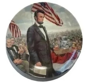 Lincoln's Gettysburg Address Collector's Plate 1986