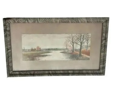 Antique Watercolor painting