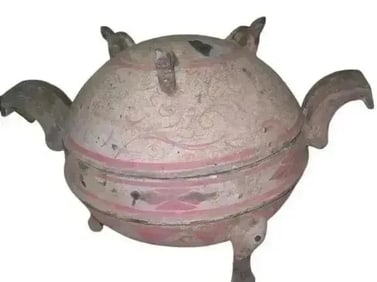 Antique Chinese Terracotta Cooking Vessel Pot