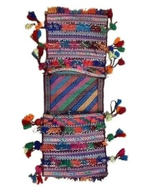 A Balouch hand woven Saddle bag