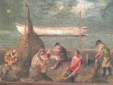 Richard Stagliano Oil on Canvas Painting