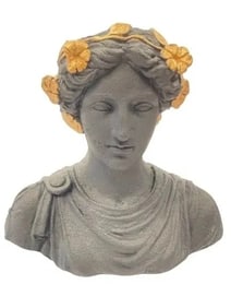 A Planter bust of a female Greek goddess Diana