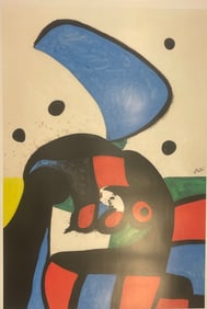 JOAN MIRO large poster printed by the MIRO FOUNDATION in Barcelona