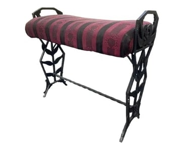 Antique Cast Iron Window Bench
