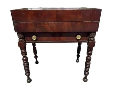 Antique Rare Empire Mahogany Folding writing desk