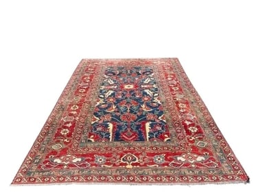 A Pakistan Kazak hand woven wool rug