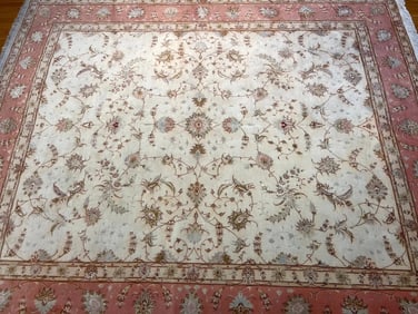 Persian Tabriz wool & silk rug