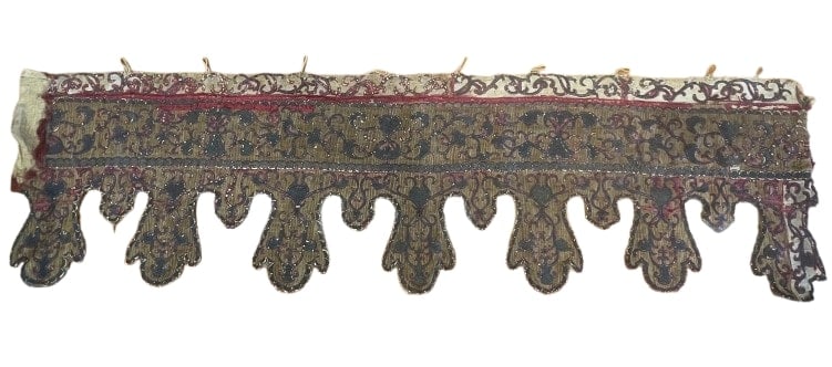 Antique French 18th Century embroidered Canopy top bed surround (1 of 20)