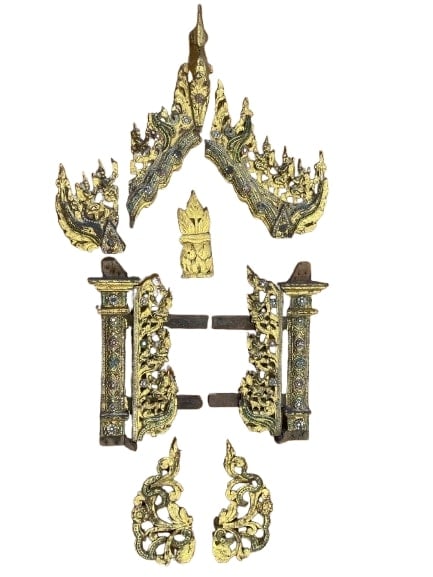 Antique Fragments of a Burmese Temple panel (1 of 17)