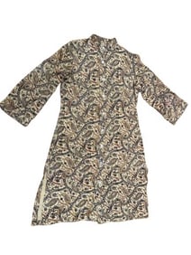 A Persian Isfahan Ladies Ghalamkar Hand Printed cloth Dress