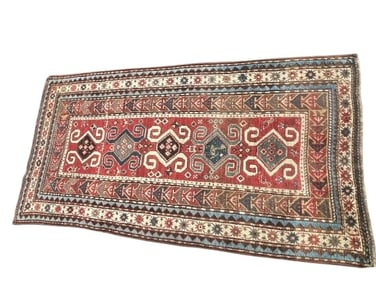 Antique Caucasian Kazak rug