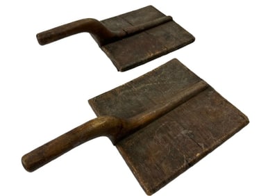 Antique Pair of Carding tools for wool, Flex & Hemp