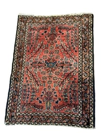 Antique Persian Lilihan small rug