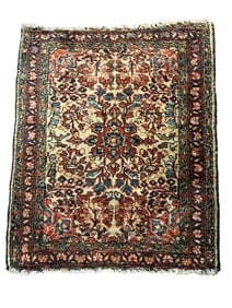 Antique Persian Hamadan small rug