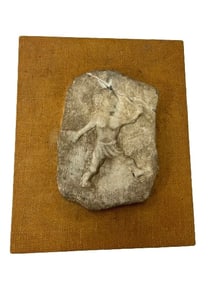 Old Pre columbian style Stone hand carved relief