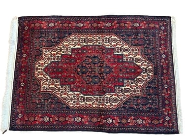 A Persian Kurdish Senneh wool scatter rug