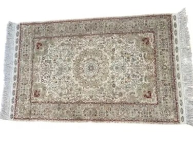 A pure SILK hand woven rug