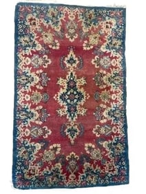 Old Persian Kerman Scatter rug
