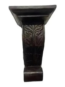 A decorative hand carved Wall hanging wood sconce