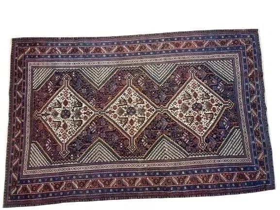 Antique Persian Qashqai Afshar Tribal hand woven rug (1 of 18)