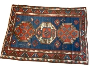 Antique Caucasian Lori Pambak Kazak rug