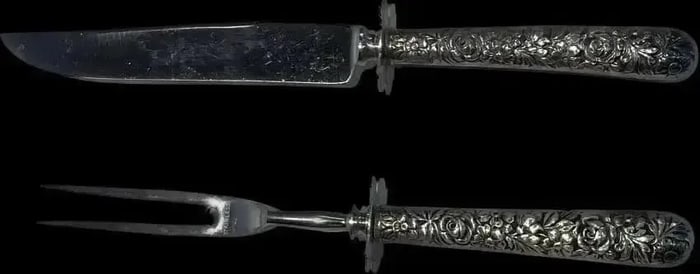 Sterling silver Handle Carving Set