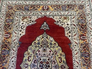 Antique Silk Turkish handwoven rug