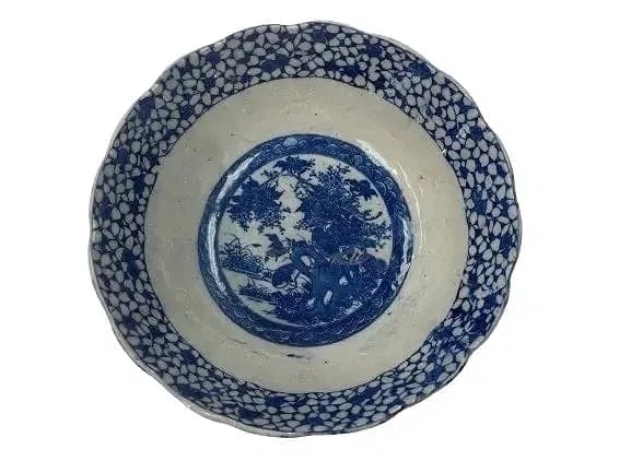 Antique Asian Porcelain blue & white  transferware Bowl (1 of 12)
