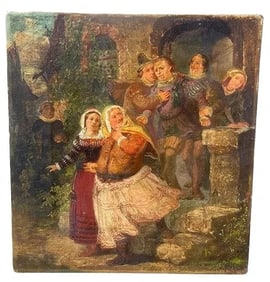 Antique Dutch Oil on Canvas painting , school of Rembrandt