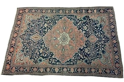 Antique Persian Farahan Sarouk handwoven Rug