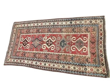 Antique Caucasian Kazak rug