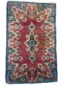 Old Persian Kerman Scatter rug